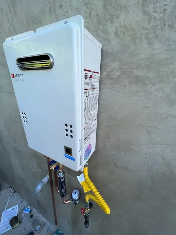 Tankless water heater installation for The Crossing at Ruidosa homes