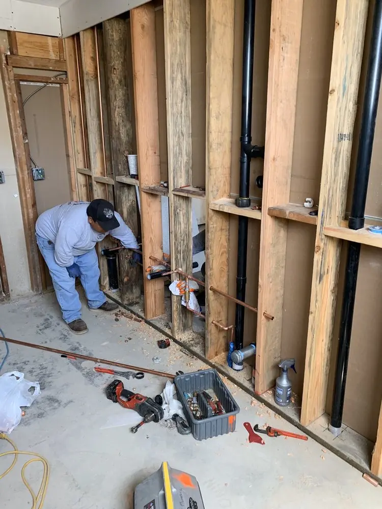 Commercial rough-in plumbing for Water Heater Replacement in The Crossing at Ruidosa